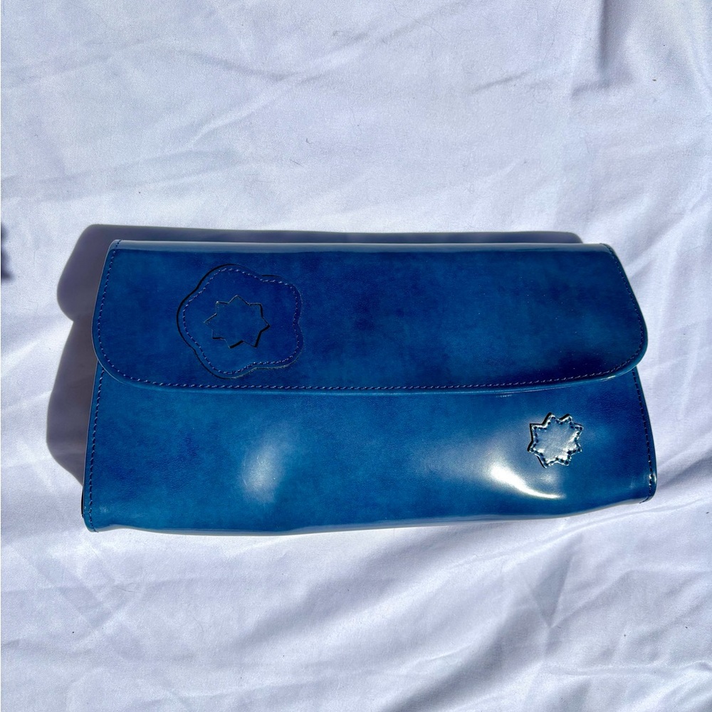 Longchamp Blue Clutch